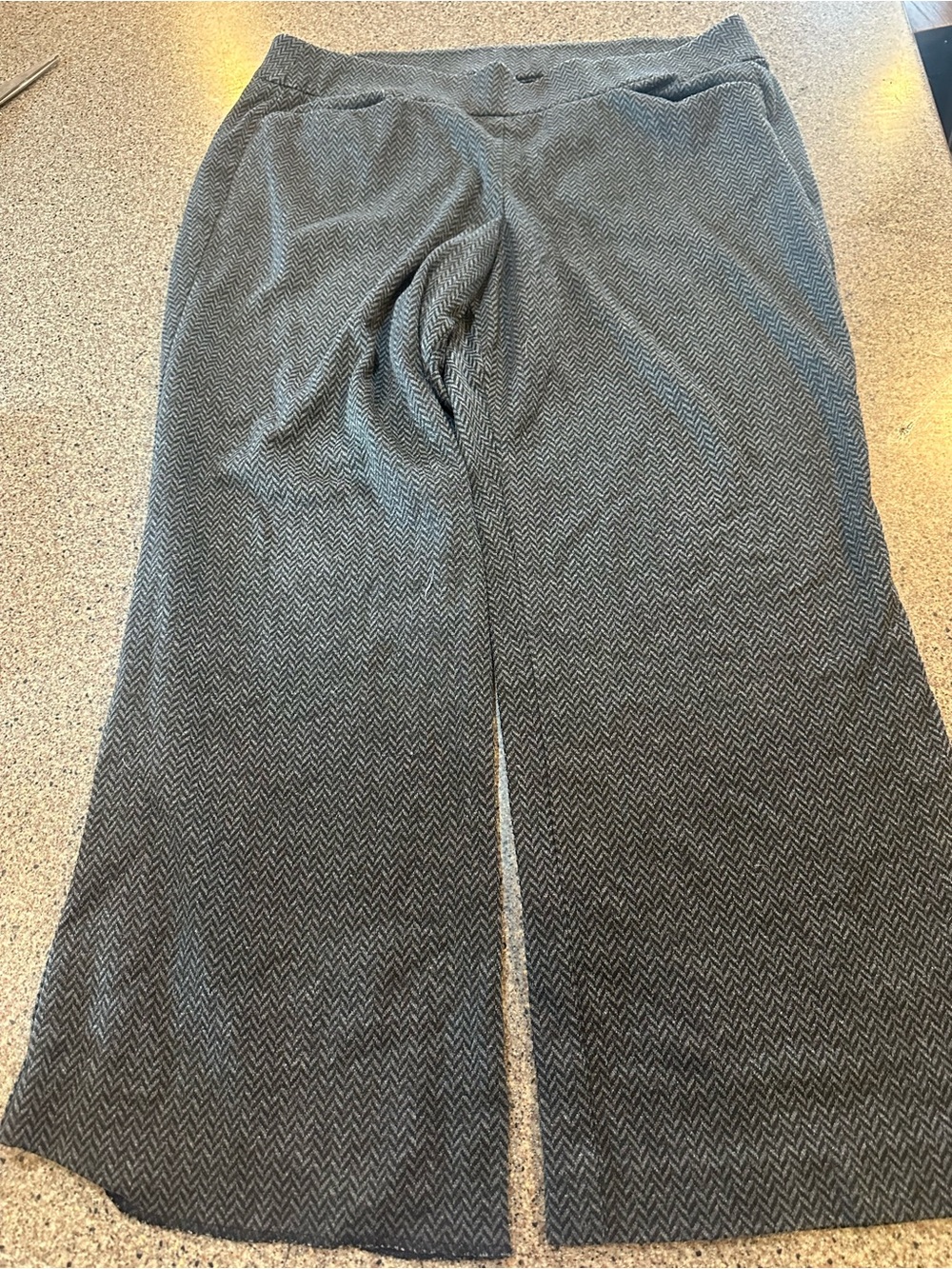 Lane Bryant Charcoal Gray Knit Pants